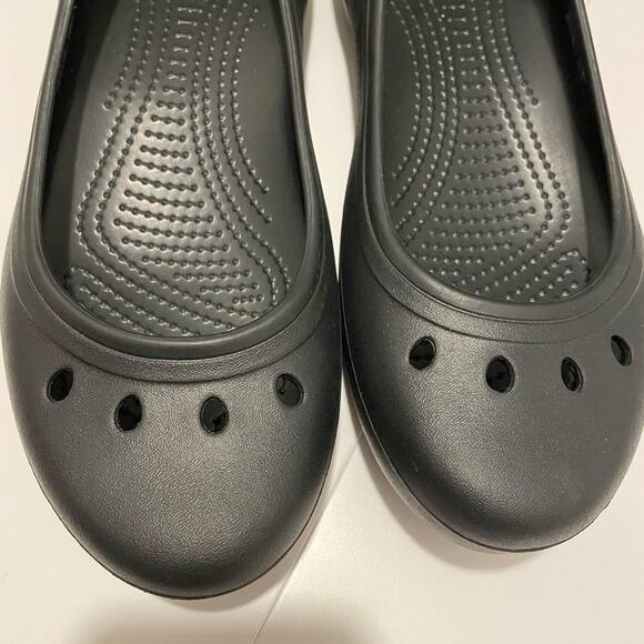 CROCS Brand Kadee Sling Back Ballet Flats Black Women's Size 10 - Picture 5 of 5